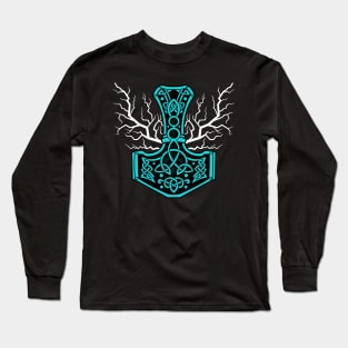 The hammer of Thor with lightning - Mjolnir Long Sleeve T-Shirt